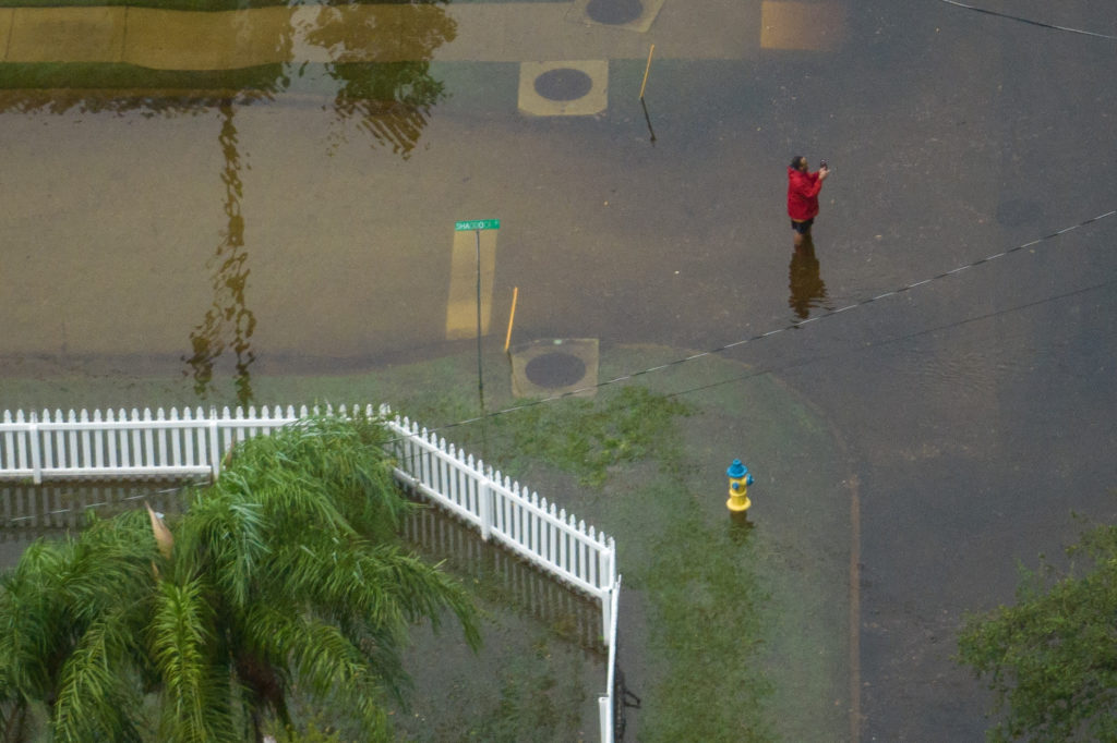 Aftermath of Hurricane Idalia in Tarpon Springs, Florida