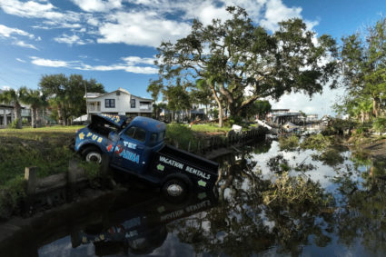 Aftermath of Hurricane Idalia in Horseshoe Beach