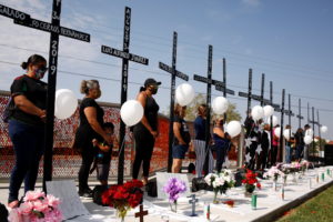 Tribute to the victims of the 2019 Walmart shooting in El Paso