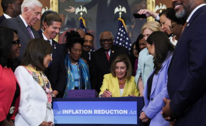 U.S. House of Representatives passes the "Inflation Reduction Act of 2022," on Capitol Hill in Washington