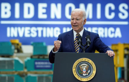U.S. President Biden touts economic agenda during visit to Milwaukee, Wisconsin