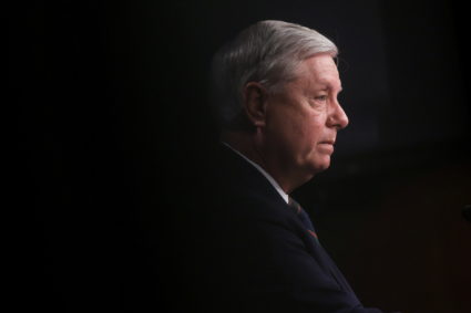 Senator Lindsey Graham (R-SC) holds a news conference, in Washington