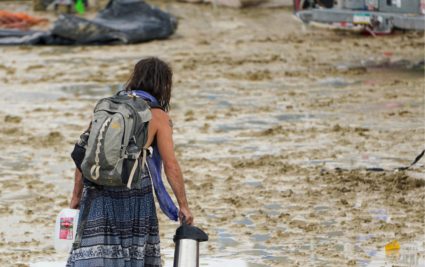 Burning Man revelers stranded in Nevada desert by rain and mud