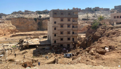 Aftermath of the floods in Derna
