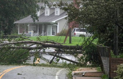 Lee bears down on New England and Canada with hurricane-force winds, rain