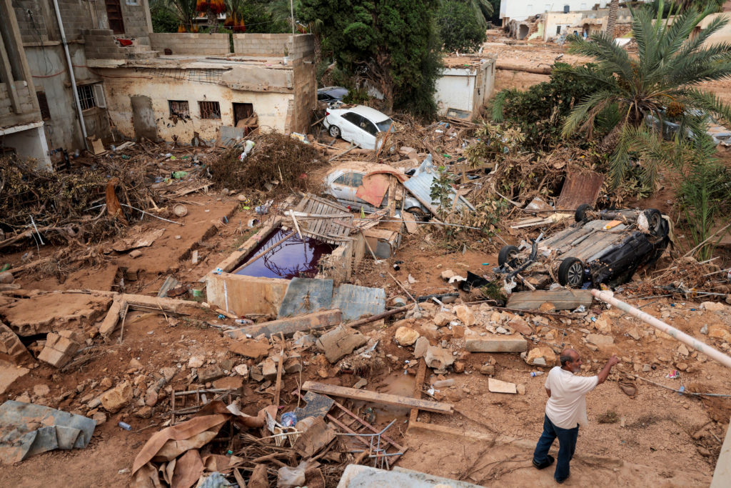 Aftermath of the floods in Derna