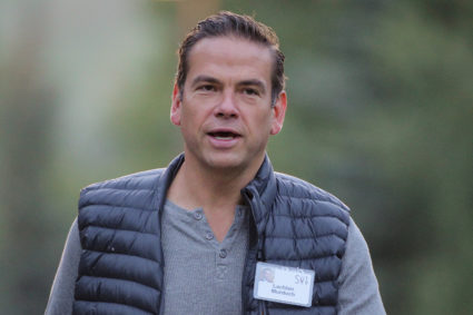 FILE PHOTO: Lachlan Murdoch, co-chairman and chief executive officer of Fox Corp., attends the annual Allen and Co. Sun Va...