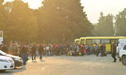 Residents leave Nagorno-Karabakh