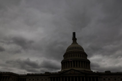 A general view of the U.S. Capitol, where Congress will return Tuesday to deal with a series of spending bills before funding runs out and triggers a partial U.S. government shutdown, in Washington, U.S. September 25, 2023. Photo by Jonathan Ernst/REUTERS