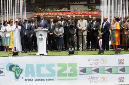 Africa Climate Summit 2023 at the Kenyatta International Convention Centre (KICC) in Nairobi