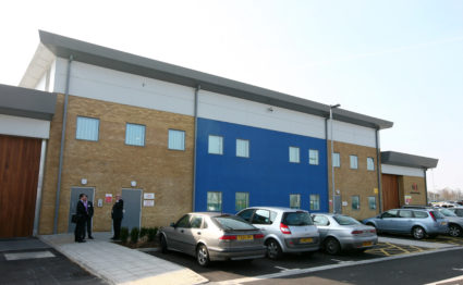 A general view of Brook House Immigration Removal Centre, next to Gatwick Airport in West Sussex. Photo by Gareth Fuller/PA Images via Getty Images