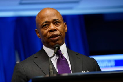 Washington and New York officials speak about recent shootings of homeless people, during a news conference, in Washington