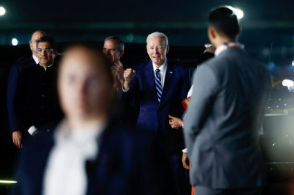 U.S. President Joe Biden arrives ahead of G20 Summit