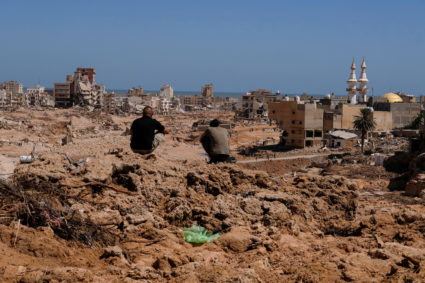 Aftermath of the floods in Derna