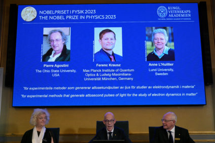 Nobel Prize in Physics, at the Royal Academy of Sciences in Stockholm