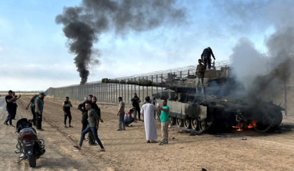 FILE PHOTO: Palestinian gunmen infiltrate areas of southern Israel
