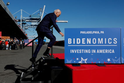 WATCH: Biden touts economy and green energy in Philadelphia speech