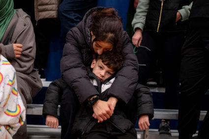 Funeral for six year old Muslim stabbing victim Wadea Al-Fayoume in Illinois