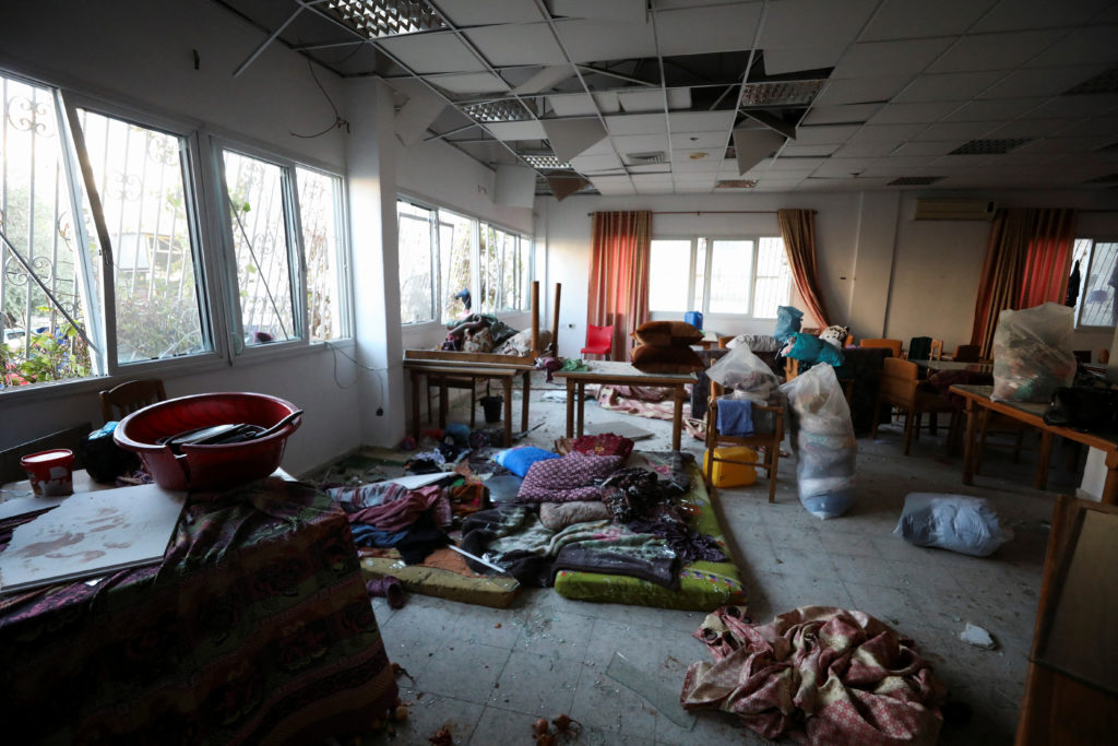 Aftermath of hospital blast in Gaza City
