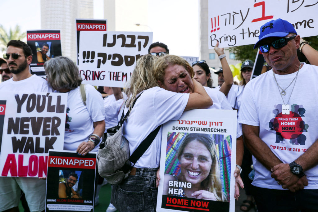 Protest calling for release of Israeli hostages