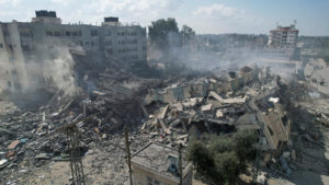 Aftermath of Israeli strikes in Zahara City