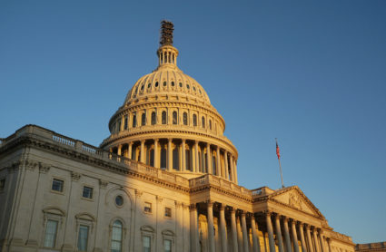 Sunrise at the U.S. Capitol in Washington
