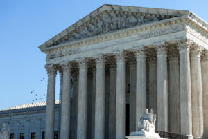 The United States Supreme Court building is seen in Washington