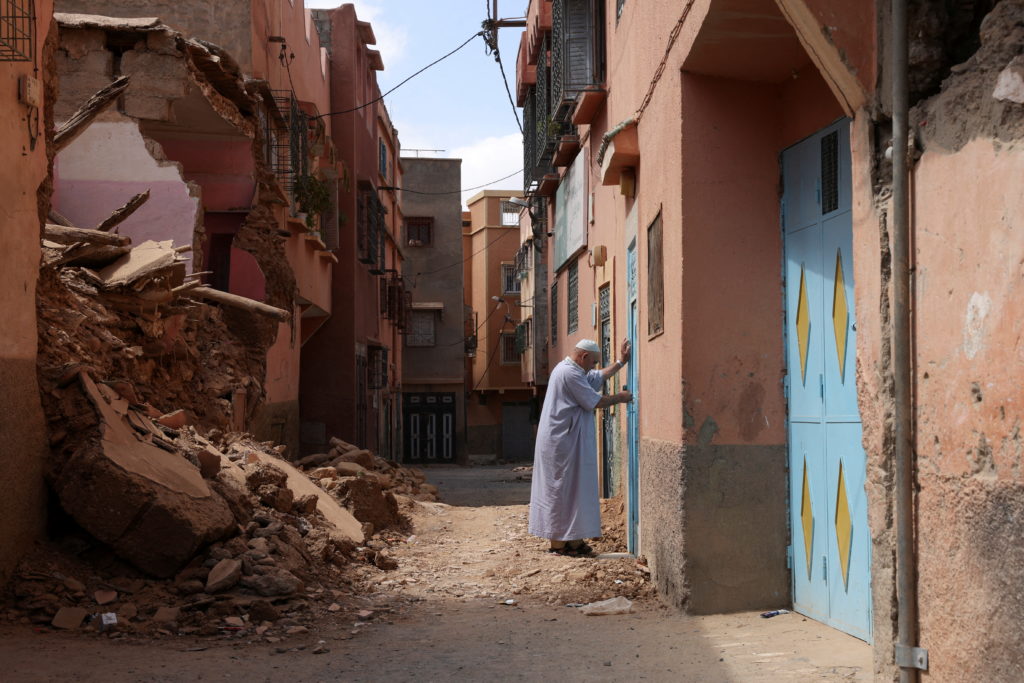 Aftermath of a deadly earthquake, in Amizmiz