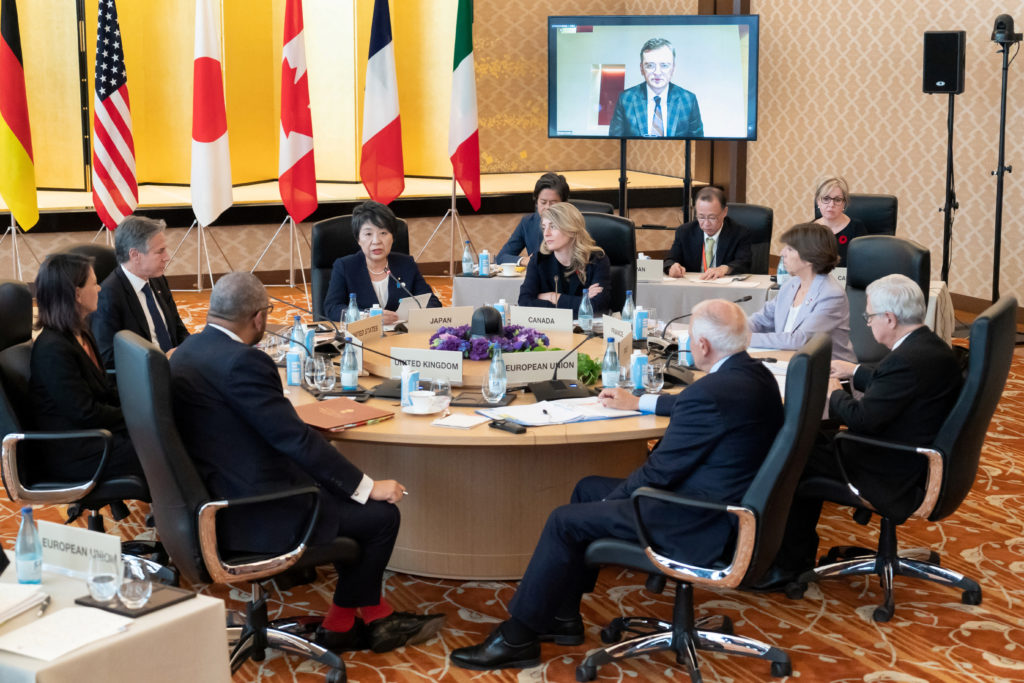 G7 Foreign Ministers Meet In Japan