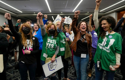 Ohio voters approve a constitutional amendment guaranteeing abortion rights
