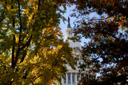 The U.S. Capitol building as lawmakers in the U.S. Congress struggle to reach a deal to head off a looming partial governm...