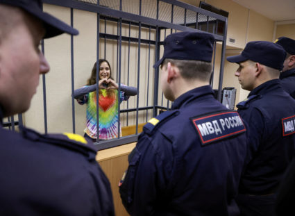 Russian court sentences artist who protested Ukraine war to 7 years in prison in crackdown on free speech