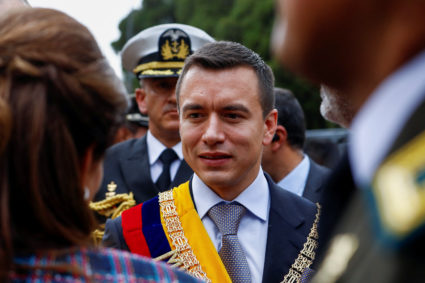 Ecuador's President-elect Daniel Noboa's swearing-in ceremony at the National Assembly, in Quito