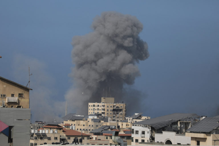 Aftermath of Israeli strike in Gaza City