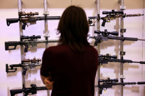 FILE PHOTO: National Rifle Association (NRA) annual meeting is held in Indianapolis