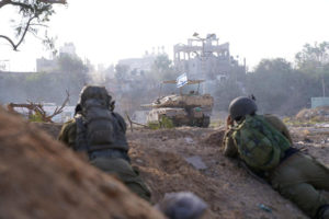 Israeli army handout image shows ground operation in location given as Gaza
