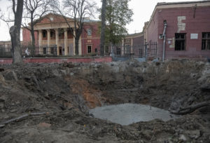 Aftermath of a Russian missile attack in Odesa
