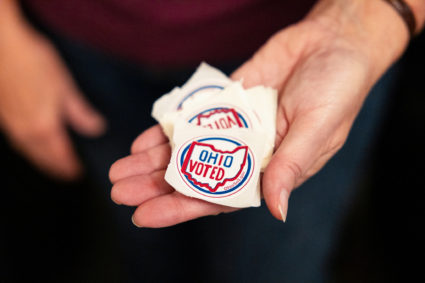 ohio i voted stickers 2023-11-07T133932Z_295781706_RC2C84A1VO9H_RTRMADP_3_USA-ELECTION-OHIO