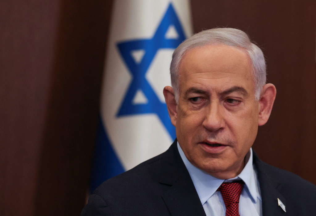 Weekly cabinet meeting at the Prime Minister's office in Jerusalem