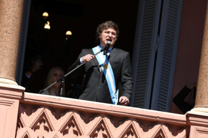 Argentina's newly sworn-in President Milei warns of shock adjustment to economy