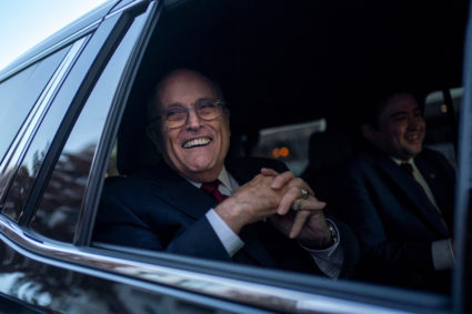 Former New York Mayor Rudy Giuliani departs defamation lawsuit at the District Courthouse in Washington