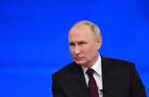 Russian President Putin holds his annual press conference in Moscow