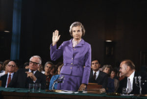 Sandra Day O'Connor Testifies During Confirmation Hearing
