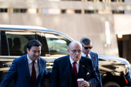 Former New York Mayor Rudy Giuliani attends Defamation Lawsuit at the District Courthouse in Washington