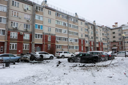 Aftermath of recent shelling in Belgorod