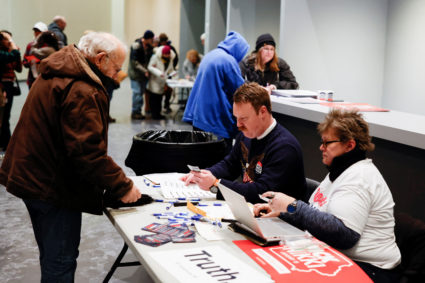 Republican Presidential Caucus Day in Iowa