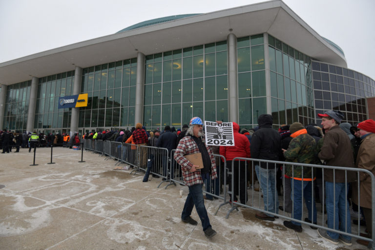 Rally by Republican presidential candidate and former U.S. President Donald Trump in Manchester