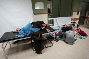 Wounded and displaced fill up Shuhada Al-Aqsa Hospital, in central Gaza Strip