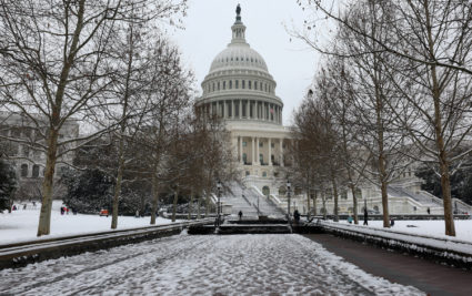 Scenes from a snow day on the hill in Washington, U.S.