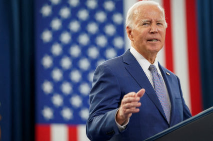 FILE PHOTO: U.S. President Joe Biden visits North Carolina